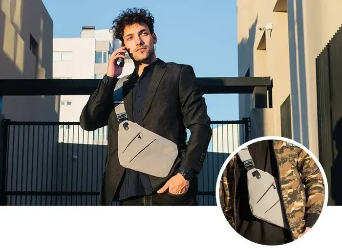 Bag worn under jacket