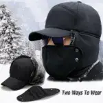 Unisex windproof & warm & ear protection & face protection hat - Image 7