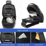 New Carbon Fiber Streamline Anti-Theft Sling Bag - Image 4