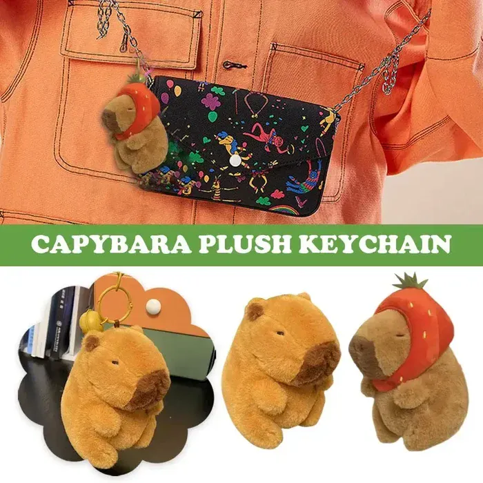 Capybara keychain packaging
