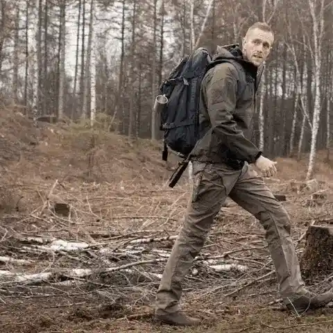Durable pants in action