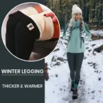 Winter Thermal Leggings High Waisted Pants For Women U01
