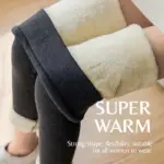 Winter Thermal Leggings High Waisted Pants For Women U01 - Image 5