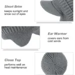 Elastic Warm Ear Protection Knitted Hat - Image 2