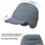 Elastic Warm Ear Protection Knitted Hat - Image 3
