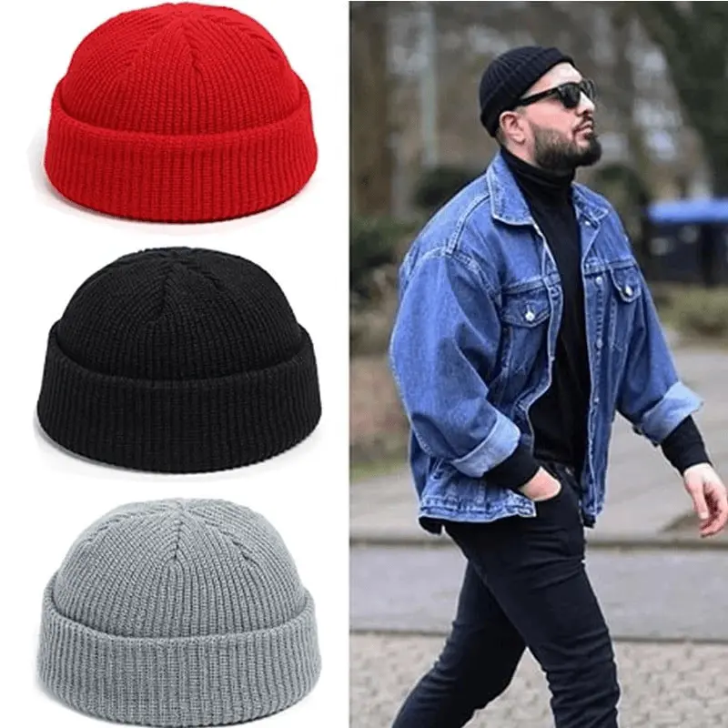 Knitted Beanie Hat in use
