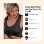 Comfy Corset Bra Front Cross Side Buckle Lace Bras - Image 2