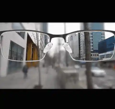 Frameless reading glasses