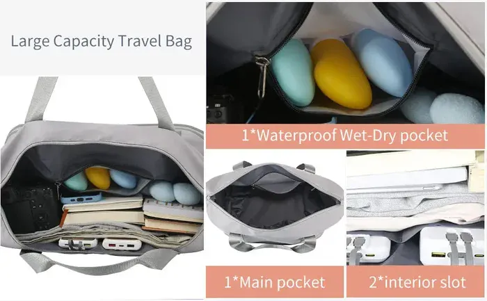 Dry wet tote bag